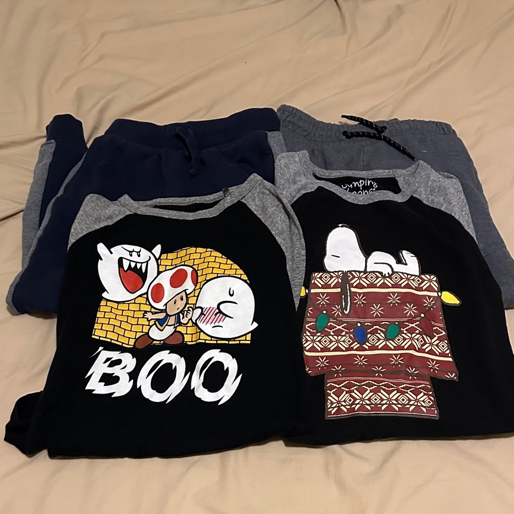 Jumping Beans Kids' Long Sleeve Tees - Black and Gray